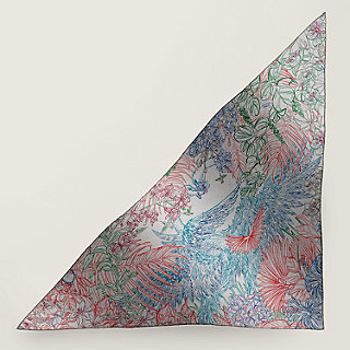 カラフルバックル柄HermesBouclerie Moderne Plumetisスカーフ Flamingo Party Coloriage giant triangle | Hermès Mainland China